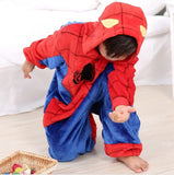 Otroški plišasti kombinezon z likom super junaka - Spiderman, Batman ali Superman